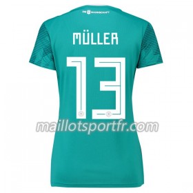 Maillot de Foot Allemagne Müller 13 Femme Exterieur Coupe du monde 2018